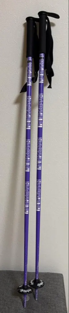 紫色 スキー ストック 105センチ