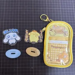 ポムポムプリン　アクスタポーチ＋サンリオ推し活アクスタセット