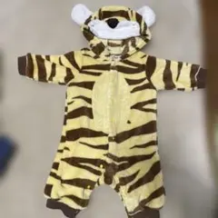 ベビー服　70 長袖　着ぐるみ　カバーオール　冬　トラ　動物　男　女　厚手　ボア