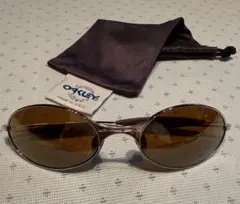 OAKLEY サングラス メタルフレーム シルバー✖️ブラウンミラーレンズ