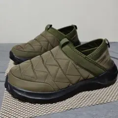 【新品】ワークマンインソール　オリーブグリーン スリッポンシューズ キルティング
