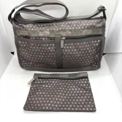 lesportsac レスポートサック　ショルダーバッグ　ポーチ付き　ドット柄