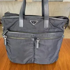 PRADA TESSUTO SAFFIANO バッグ ナイロン レザー