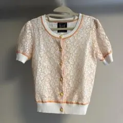 Cynthia Rowley 半袖レースカーディガンのサムネイル