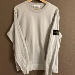 STONE ISLAND ライトグレー 長袖Tシャツ