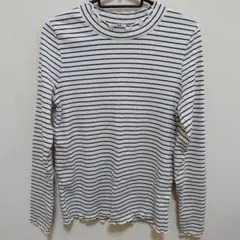 【タグなし未使用】 グローバルワーク Beautee起毛リブ長袖 ボーダー