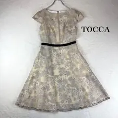 (133)TOCCA トッカ 花柄 刺繍 ワンピース ベージュピンク 133)TOCCA トッカ 花柄 刺繍 ワンピース ベージュピンク - メルカリ