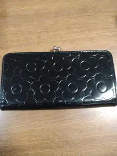 マリークワント　ブラック　エナメル　財布