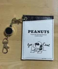 【便利セット】スヌーピー パスケース ジョー・クール リール＆ベルト付き