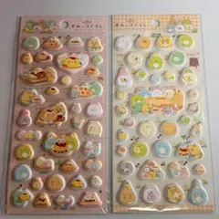 【新品】すみっコぐらし ふにふにシール 2種セット 立体 ぷっくり サンエックス