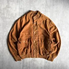 【80s vintage】A-1 フライトジャケット　本革　ヌバック　短丈　古着