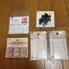 ネイルパーツ　アクリルブロック　ビジューパーツ　ファブリックパーツ