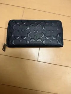 COACH コーチ メンズ 長財布 ラウンドファスナー ブラック