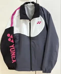 YONEX ウォームアップジャケット ブラック/グレー／ピンク／ホワイト SS