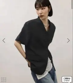 アダムエロペ　リネンライクブラウスジャケットのサムネイル