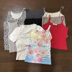 レディース まとめ売り 7点セット タンクトップ Tシャツ キャミソールのサムネイル