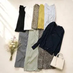 通勤やちょっとした懇談会に✨お姉さん系シンプルコーデ モノトーン 