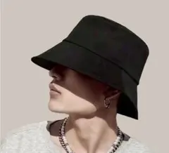 帽子 バケットハット ブラック キャップ 帽子 アメカジ 青 メンズ レディース