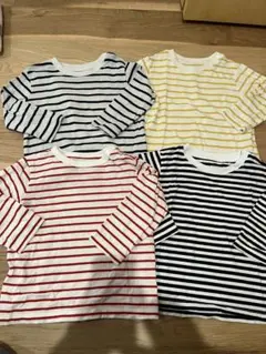 ４点セット　ユニクロ　無印　長袖Tシャツ　赤　黒　黄　H&M ザラ