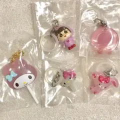 めじるしアクセサリー　ガチャガチャ　ピンク系まとめ売り