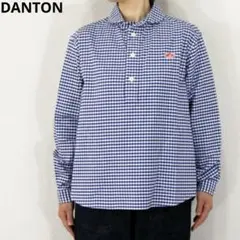 専用【DANTON】　丸襟ポケット付きプルオーバーシャツ　コットン　36 日本製