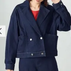COMME CA ISM ネイビー デニムジャケット L
