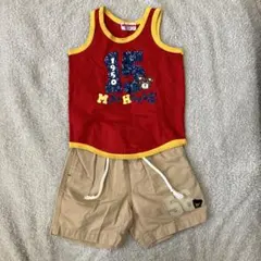 ミキハウス　タンクトップとショートパンツセット90センチ