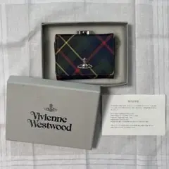 Vivienne Westwood チェック柄三つ折り財布