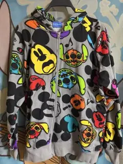 東京ディズニーリゾート ミッキー スティッチパーカー L