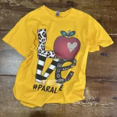 ギルダン イエロー LOVE Tシャツ #PARALIFE