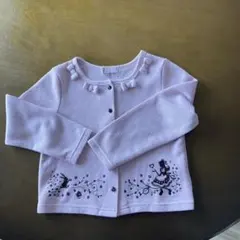 薄紫色フリルカーディガン 100cm