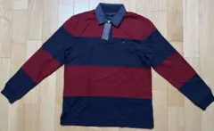 TOMMY HILFIGER トミーヒルフィガー 長袖ポロシャツ 赤と紺