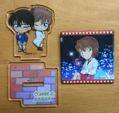 名探偵コナン 灰原哀 缶バッジ 灰原哀&江戸川コナン アクリルスタンド