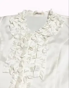 美品 ★ フリル ブラウス 11号 ★ 入学式 卒業式に