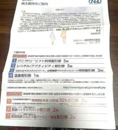 日本スキー場開発株主優待券