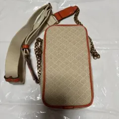 ZARA スマホショルダー バッグ ウォレット オレンジ
