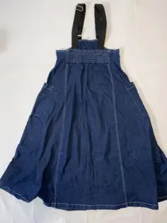 デニム風ジャンパースカート低身長さん Mサイズ