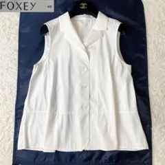 美品✨フォクシーニューヨークパリジェンヌノワールノースリーブ 