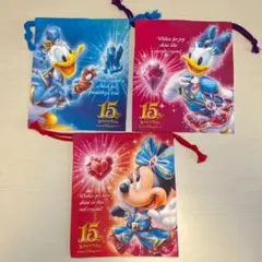 【新品未使用】TDS 15周年 ミニ巾着セット クリスタルウィッシュジャーニー