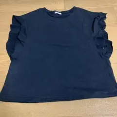 INGNI ブラック フリル袖 Tシャツ Mサイズ