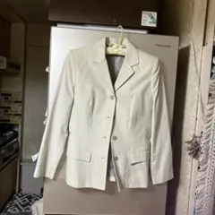 ベージュ シングルボタン ブレザー上着