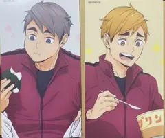 ハイキュー　大判カード　宮侑　宮治　アニメイト特典