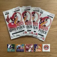 即発送 ワンピースカード ラウンドワン プロモパック 5パック 未開封