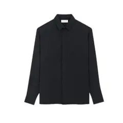 【美品】SAINT LAURENT PARIS"コットンポプリン比翼シャツ"
