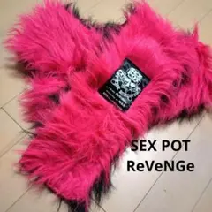 【希少美品】セクポ　マフラー　ピンクフェイクファー