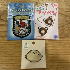 《新品未使用》　アイロンワッペン　3種　アイロン接着　ワッペン　子ども用
