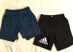 adidas　アディダス　ハーフパンツ　2枚セット　140 150