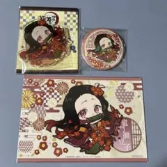 鬼滅の刃 竈門禰豆子 缶バッジ アクスタ ポストカード