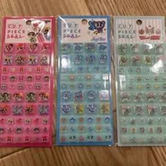 カットピースシール　タイルシール　エンジェルブルー　パワパフ　トムジェリ　３種