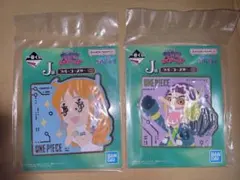 ワンピース　一番くじ　J賞　ラバーコースター　ナミ　ウソップ